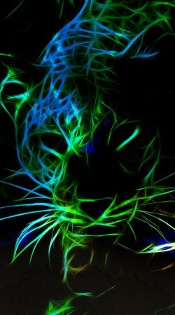 cover Abstract neon Leopard
