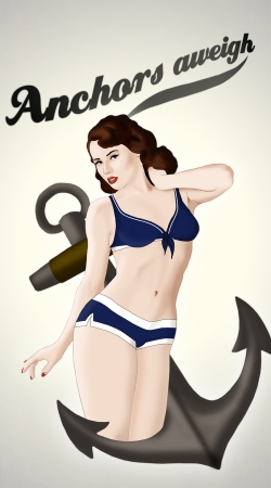 cover Anchors Aweigh - Classic Pin Up