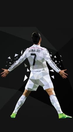 cover Cristiano Ronaldo Celebration Piouuu GOAL Abstract ART
