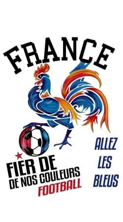 cover France Football Coq Sportif Fier de nos couleurs Allez les bleus