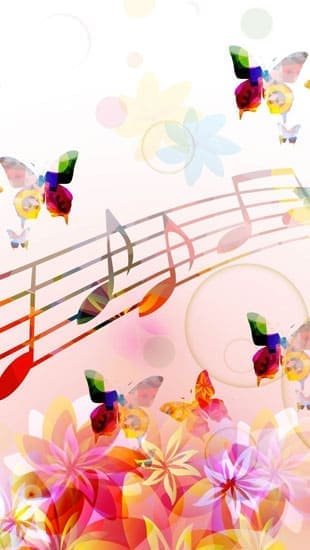 cover Musical Notes Butterflies