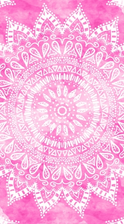cover Pink Bohemian Boho Mandala
