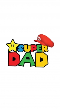 cover Super Dad Mario humour
