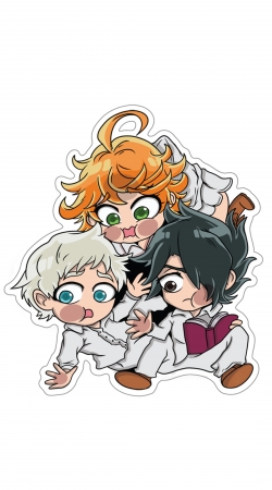 cover The Promised Neverland Emma Ray Norman Chibi