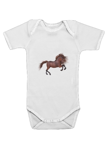  A Horse In The Sunset for Baby short sleeve onesies