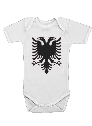  Albanie Painting Flag for Baby short sleeve onesies