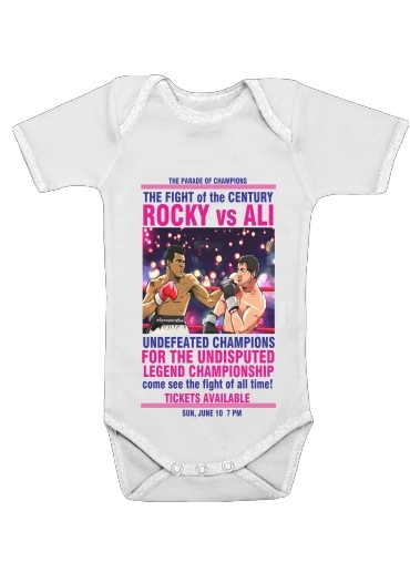  Ali vs Rocky for Baby short sleeve onesies