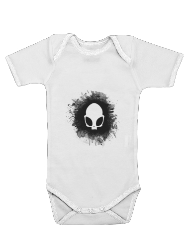  Skull alien for Baby short sleeve onesies
