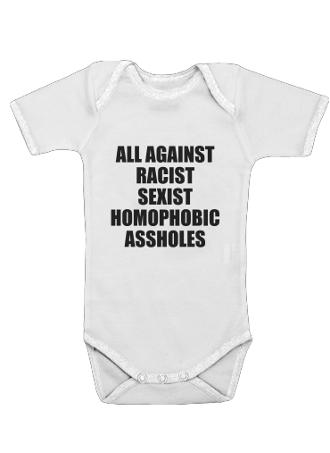 Onesies Baby All against racist