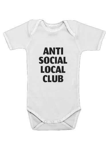  Anti Social Local Club Member for Baby short sleeve onesies