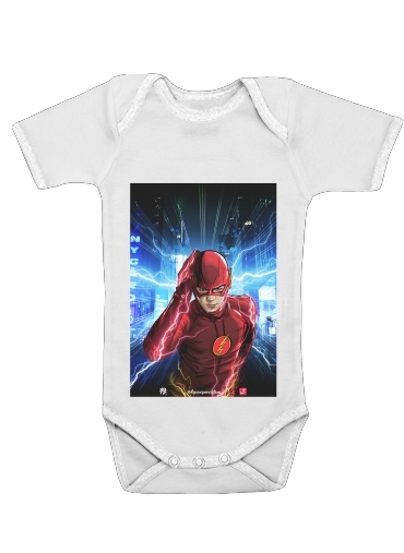  At the speed of light for Baby short sleeve onesies