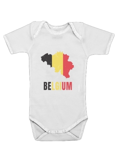  Belgium Flag for Baby short sleeve onesies