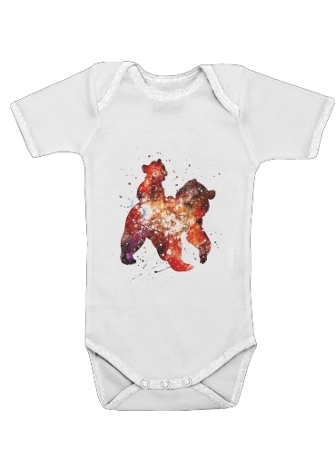  Brother Bear Watercolor for Baby short sleeve onesies