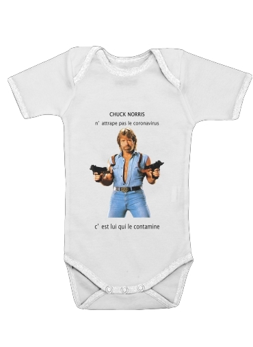  Chuck Norris Against Covid for Baby short sleeve onesies