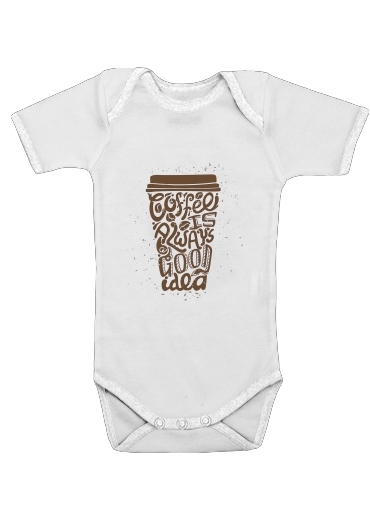  Coffee time for Baby short sleeve onesies