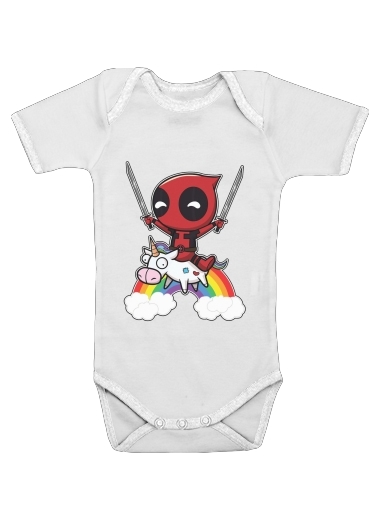  Deadpool Unicorn for Baby short sleeve onesies