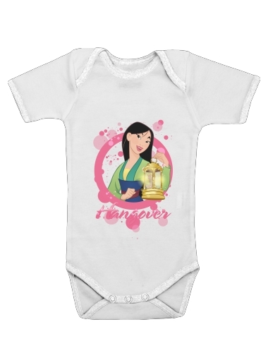  Disney Hangover: Mulan feat. Tinkerbell for Baby short sleeve onesies