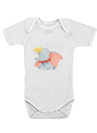  Dumbo Watercolor for Baby short sleeve onesies