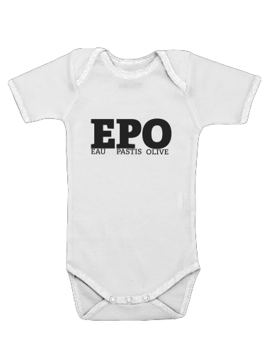  EPO Eau Pastis Olive for Baby short sleeve onesies