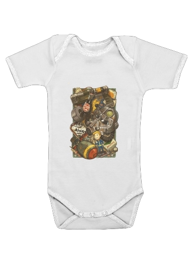  Fallout Painting Nuka Coca for Baby short sleeve onesies