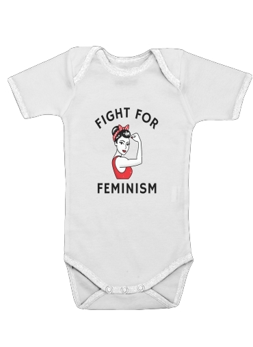  Fight for feminism for Baby short sleeve onesies