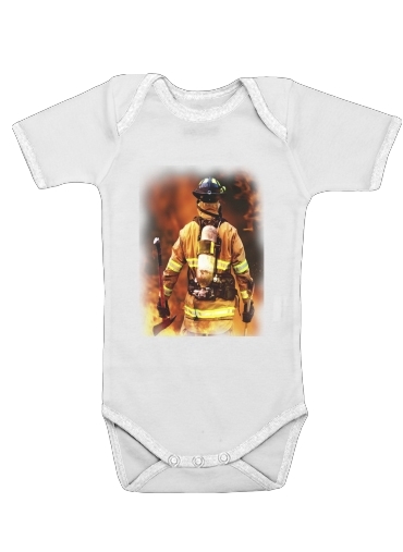  Firefighter for Baby short sleeve onesies