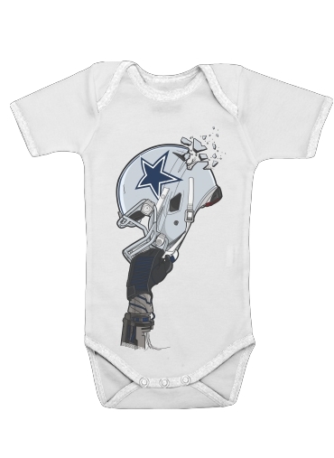  Football Helmets Dallas for Baby short sleeve onesies