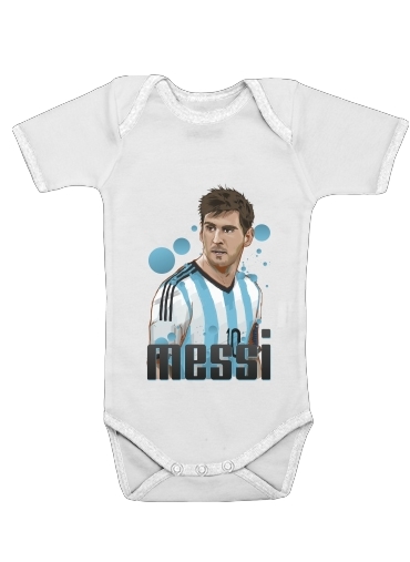  Football Legends: Lionel Messi World Cup 2014 for Baby short sleeve onesies