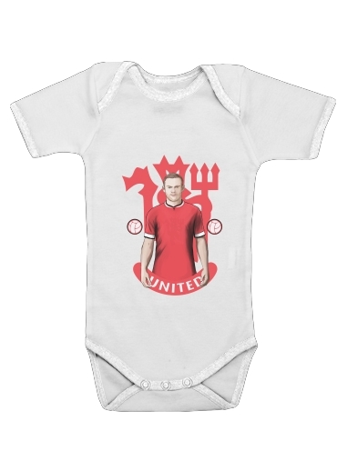  Football Stars: Red Devil Rooney ManU for Baby short sleeve onesies
