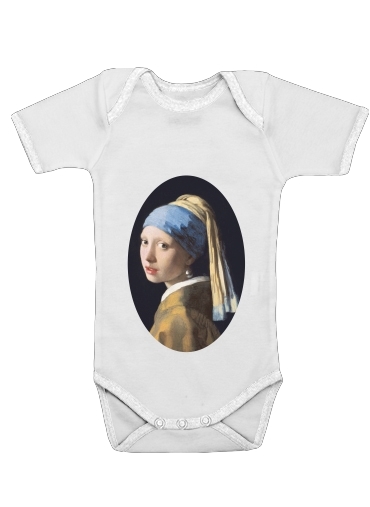  Girl with a Pearl Earring for Baby short sleeve onesies