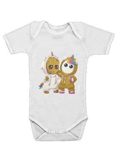  Groot x Unicorn for Baby short sleeve onesies
