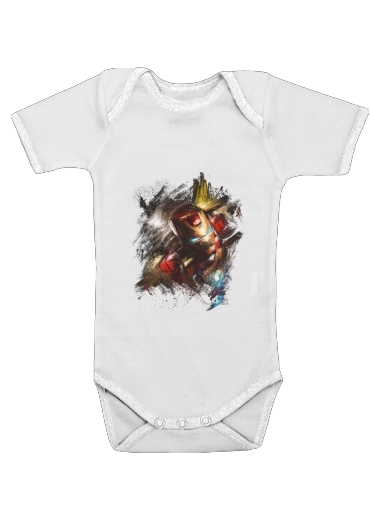  Grunge Ironman for Baby short sleeve onesies