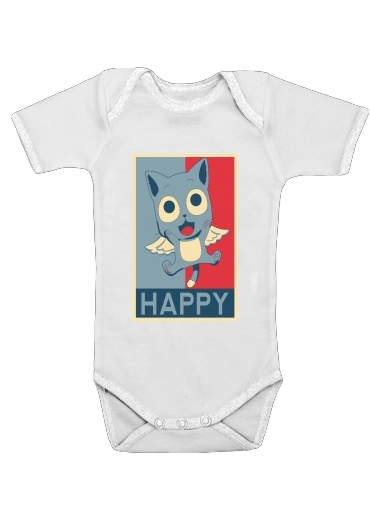 Happy propaganda for Baby short sleeve onesies