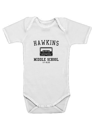 Hawkins Middle School AV Club K7 for Baby short sleeve onesies