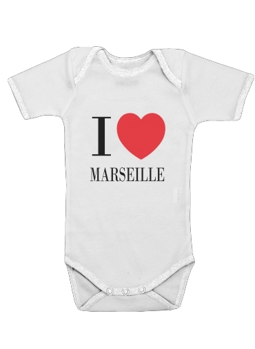  I love Marseille for Baby short sleeve onesies
