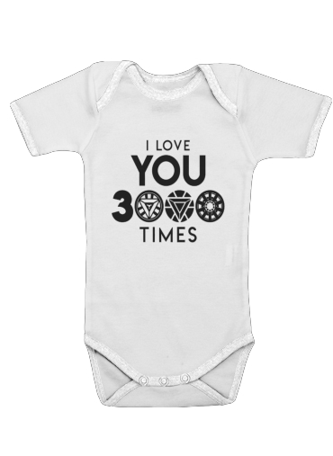  I Love You 3000 Iron Man Tribute for Baby short sleeve onesies