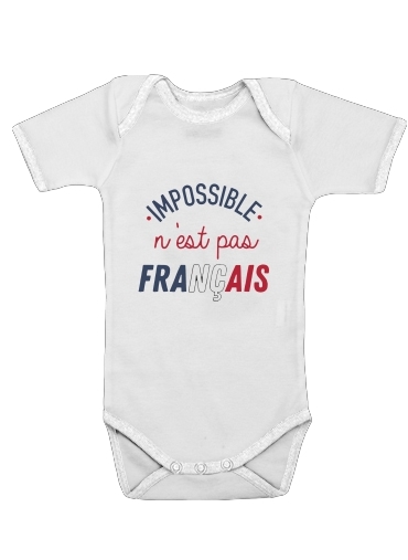 Impossible nest pas francais for Baby short sleeve onesies