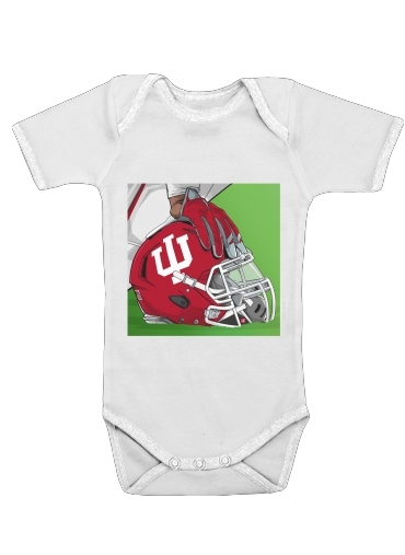  Indiana College Football for Baby short sleeve onesies