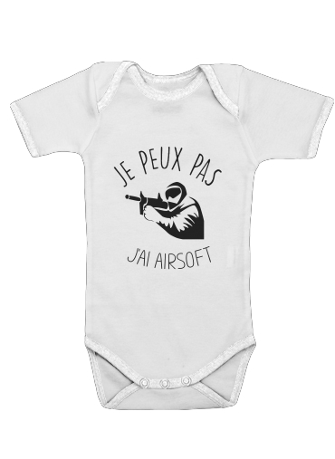  Je peux pas jai Airsoft Paintball for Baby short sleeve onesies