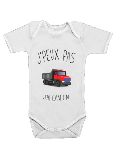  Je peux pas jai camion for Baby short sleeve onesies