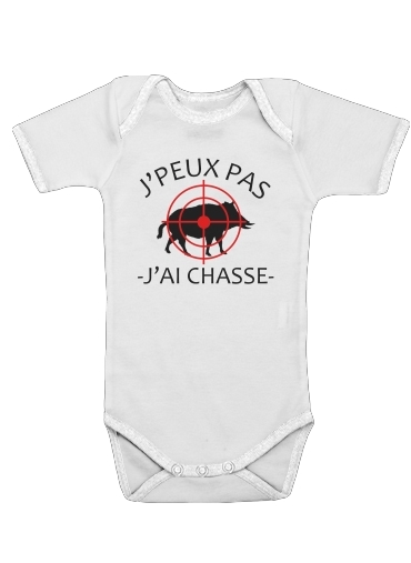  Je peux pas jai chasse for Baby short sleeve onesies