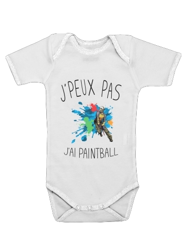 Je peux pas jai Paintball for Baby short sleeve onesies