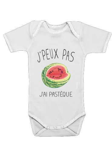  Je peux pas jai pasteque for Baby short sleeve onesies