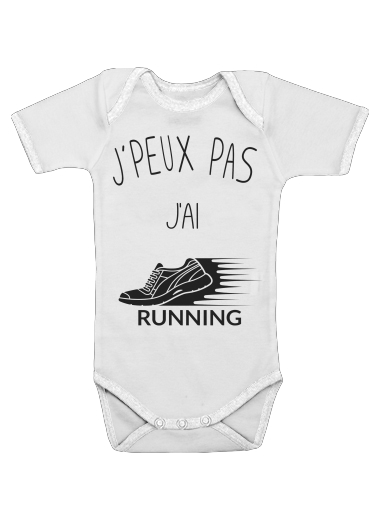  Je peux pas jai running for Baby short sleeve onesies