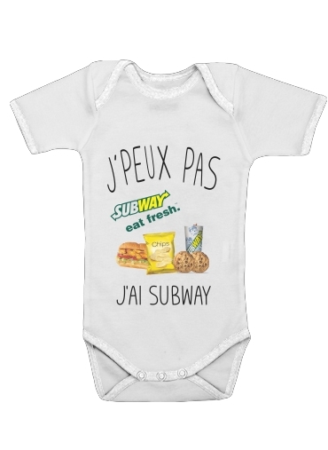  Je peux pas jai subway for Baby short sleeve onesies