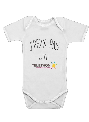  Je peux pas jai telethon for Baby short sleeve onesies