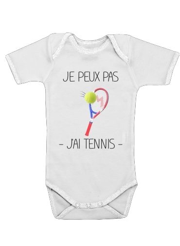  Je peux pas jai tennis for Baby short sleeve onesies