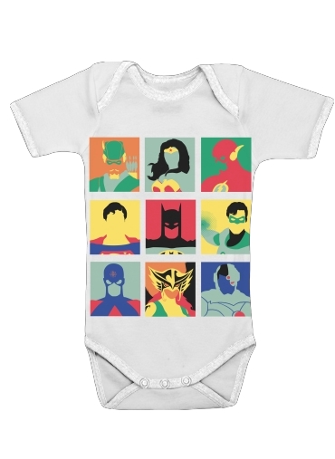  Justice pop for Baby short sleeve onesies