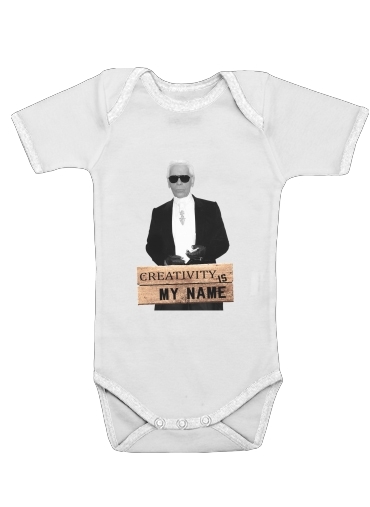  Karl Lagerfeld Creativity is my name for Baby short sleeve onesies