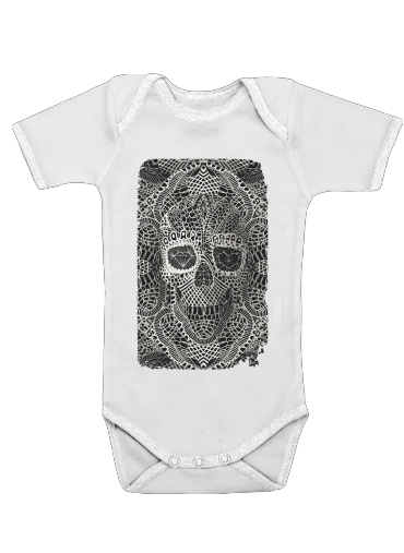  Lace Skull for Baby short sleeve onesies